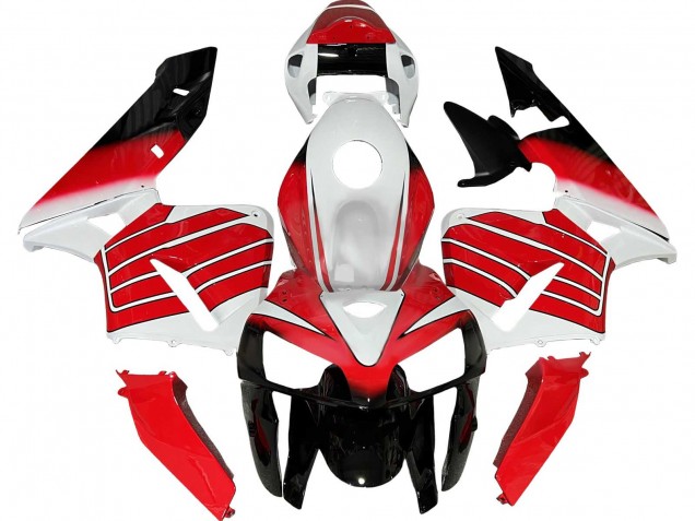 Carenado Moto Honda CBR600RR 2005-2006 - Rojo Blanco Negro