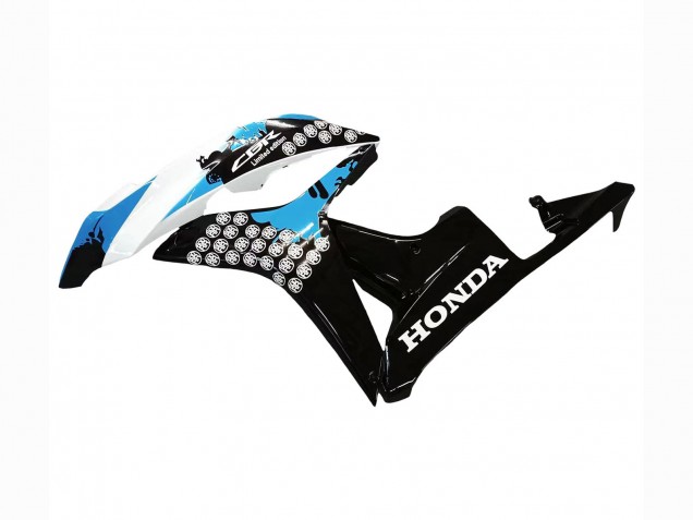 Carenados Moto Honda CBR600RR 2007-2008 - Blanco Azul Claro Negro Brillante