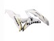 Carenado Moto Honda CBR600RR 2007-2008 - Blanco Oro Negro Brillante Playboy