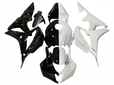 Carenados Moto Honda CBR600RR 2007-2008 - Blanco Negro Brillante Dividir