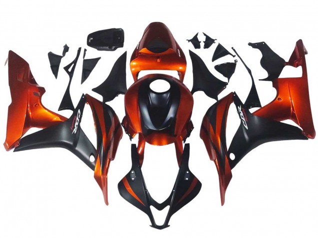 Carenado Moto Honda CBR600RR 2007-2008 - Naranja Negro Mate