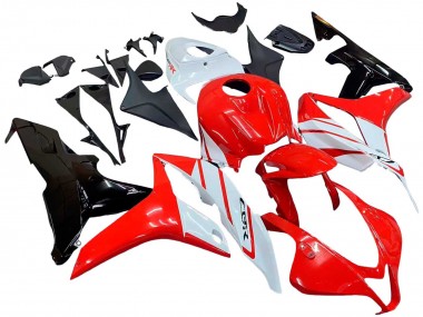 Carenado Moto Honda CBR600RR 2007-2008 - Blanco Rojo Negro Brillante