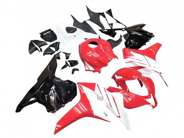 Kits Carenado Moto Honda CBR600RR 2009-2012 - Blanco Rojo Negro Brillante