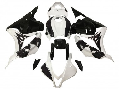 Carenado Moto Honda CBR600RR 2009-2012 - Blanco Negro Brillante