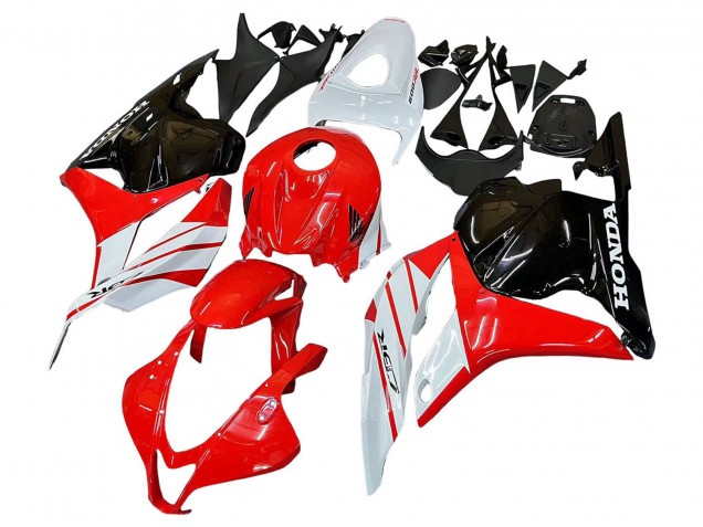Carenado Moto Honda CBR600RR 2009-2012 - Blanco Rojo Negro Brillante