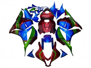 Carenados Moto Honda CBR600RR 2009-2012 - Azul Rojo Verde