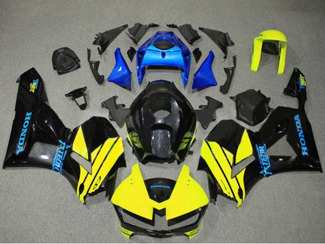 Carenados Moto Honda CBR600RR 2013-2023 - Azul Amarillo Negro Brillante