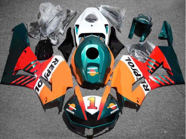 Carenados Moto Honda CBR600RR 2013-2023 - Naranja Blanco Rojo Negro Brillante Verde Oscuro Repsol 1