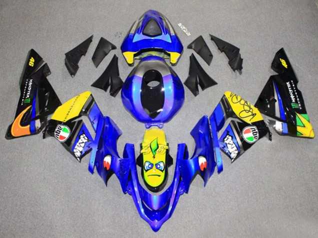 Carenado Moto Kawasaki ZX10R 2004-2005 - Verde Negro Ninja