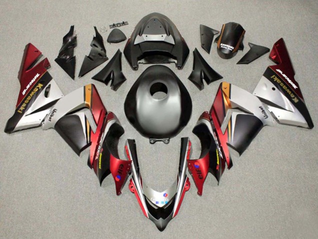 Carenados Moto Kawasaki ZX10R 2004-2005 - Negro Plata Rojo Naranja