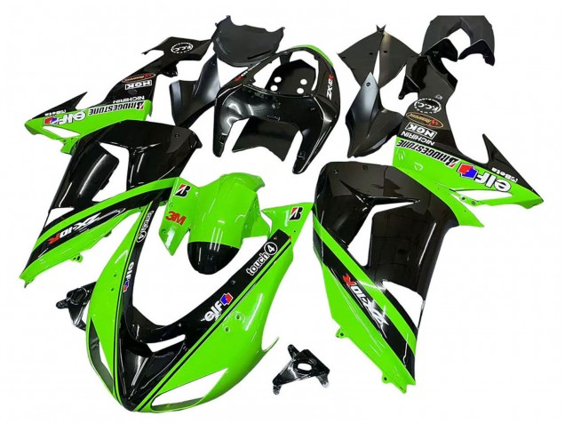 Carenados Moto Kawasaki ZX10R 2006-2007 - Verde Negro Elf Touch4 3M