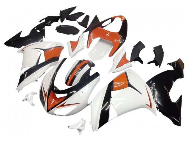 Carenados Moto Kawasaki ZX10R 2006-2007 - Blanco Naranja Negro