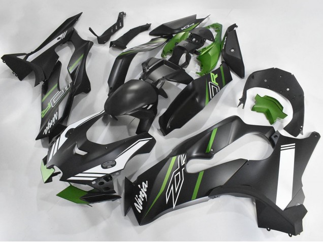 Carenados Moto Kawasaki ZX10R 2021-2025 - Negro Mate Verde Blanco