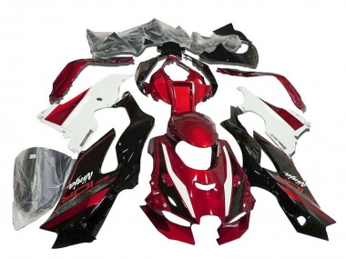 Carenados Moto Kawasaki ZX10R 2021-2025 - Rojo Blanco Negro Brillante
