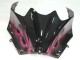 Carenados Moto Kawasaki ZX14R ZZR1400 2006-2011 - Negro Brillante Rojo Rosa Llama