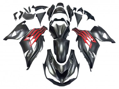 Carenados Moto Kawasaki ZX14R ZZR1400 2012-2024 - Negro Mate Rojo Blanco Ninja