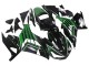 Carenados Moto Kawasaki ZX14R ZZR1400 2012-2024 - Verde Negro Brillante Raya