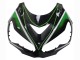 Carenados Moto Kawasaki ZX14R ZZR1400 2012-2024 - Verde Negro Brillante Raya