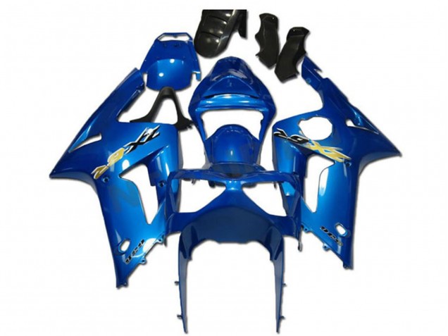 Carenados Moto Kawasaki ZX6R 2003-2004 - Verde Blanco Negro Silkolene