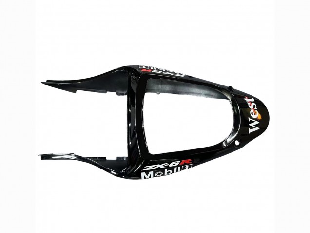 Carenados Moto Kawasaki ZX6R 2000-2002 - Negro Brillante Blanco West Michelin