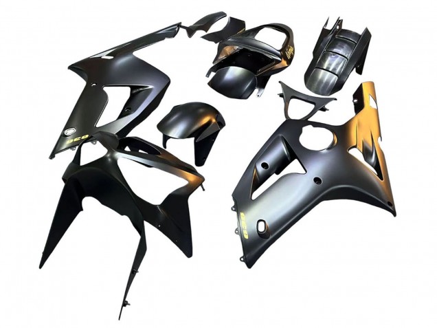 Carenados Moto Kawasaki ZX6R 2003-2004 - Negro Mate Oro 636