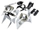 Carenados Moto Kawasaki ZX6R 2003-2004 - Blanco Negro Motul Lucky Strike