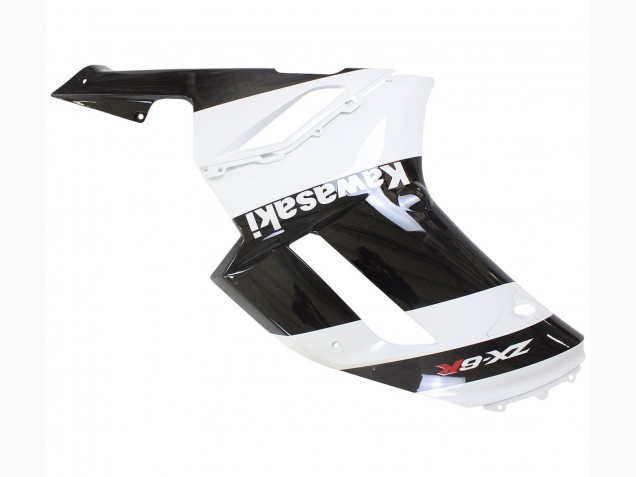 Carenado Moto Kawasaki ZX6R 2007-2008 - Blanco Negro