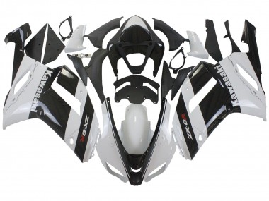 Carenado Moto Kawasaki ZX6R 2007-2008 - Blanco Negro