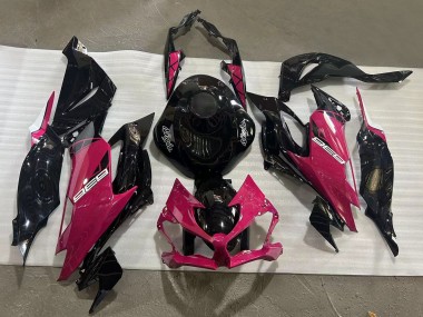 Carenados Moto Kawasaki ZX6R 2019-2022 - Negro Brillante Rosa Ninja