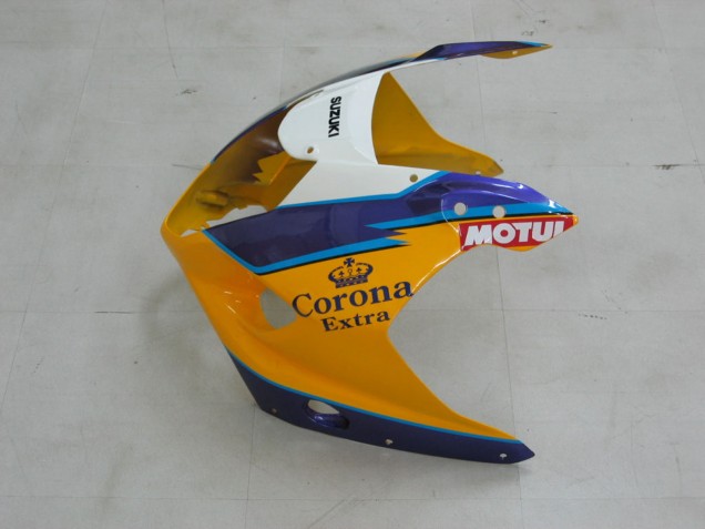 Carenados Moto Suzuki GSXR 1000 2003-2004 - Amarillo Blanco Azul Negro Corona