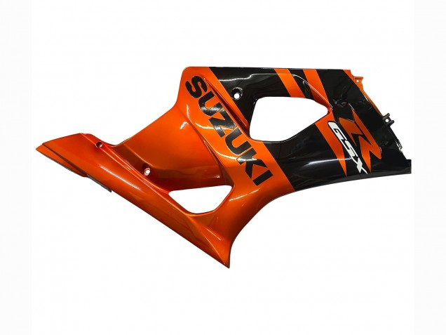 Carenado Moto Suzuki GSXR 1000 2003-2004 - Burnt Naranja Negro Brillante