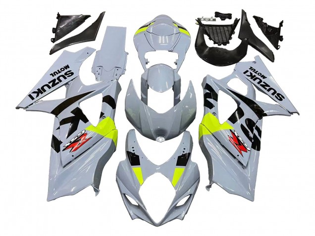 Carenados Moto Suzuki GSXR 1000 2007-2008 - Gris Claro Verde Negro