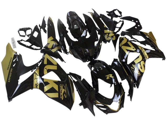 Carenados Moto Suzuki GSXR 1000 2009-2016 - Negro Brillante Oro