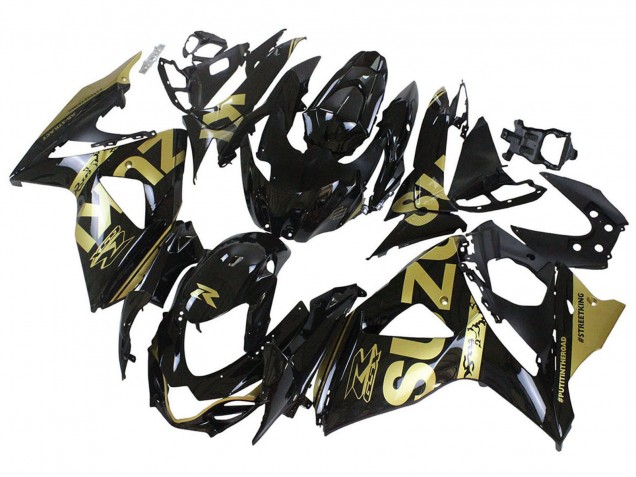 Carenados Moto Suzuki GSXR 1000 2009-2016 - Negro Brillante Oro