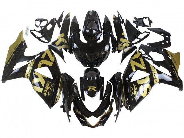 Carenados Moto Suzuki GSXR 1000 2009-2016 - Negro Brillante Oro