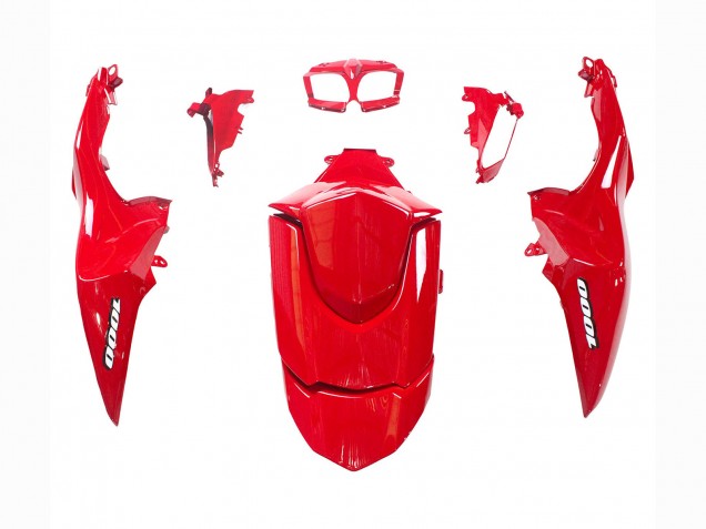 Kits Carenado Moto Suzuki GSXR 1000 2009-2016 - Negro Brillante Rojo