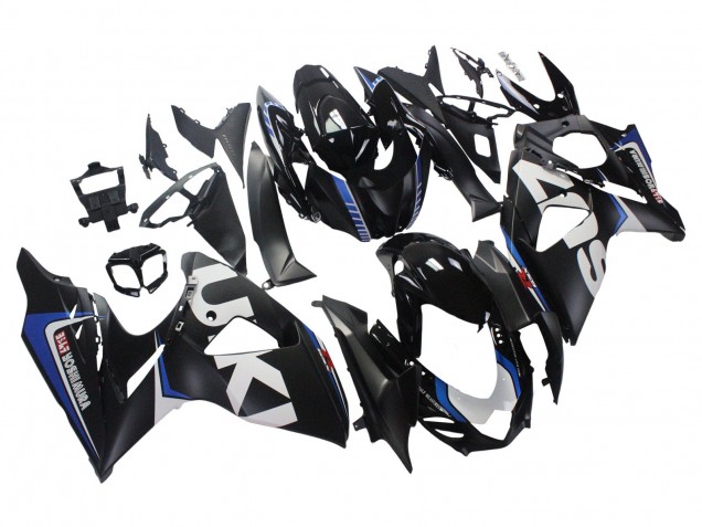 Carenados Moto Suzuki GSXR 1000 2009-2016 - Negro Mate Blanco Azul
