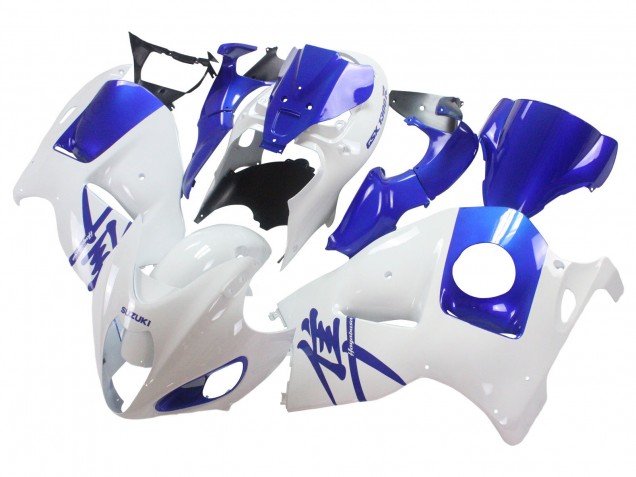Carenados Moto Suzuki GSXR 1300 Hayabusa 1996-2007 - Blanco Azul Hayabusa