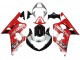 Carenado Moto Suzuki GSXR 600 / GSXR 750 2001-2003 - Rojo Blanco Negro Brillante