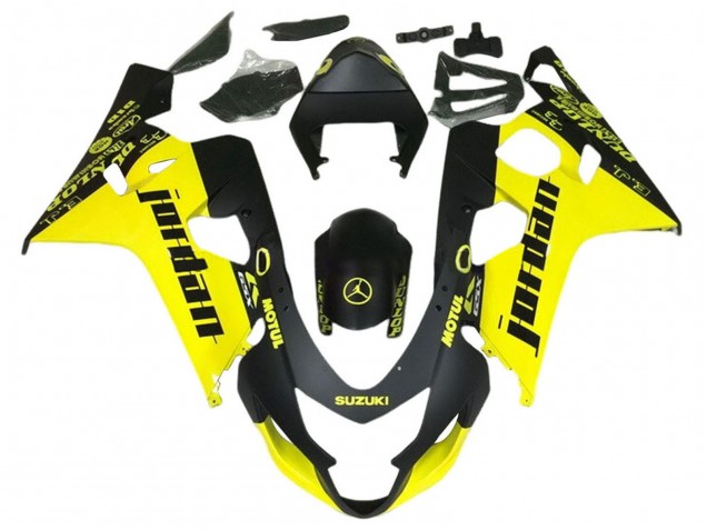 Carenados Moto Suzuki GSXR 600 / GSXR 750 2004-2005 - Negro Amarillo Jordan