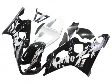 Carenado Moto Suzuki GSXR 600 / GSXR 750 2004-2005 - Blanco Negro
