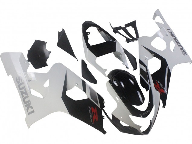 Carenados Moto Suzuki GSXR 600 / GSXR 750 2004-2005 - Blanco Negro Rojo