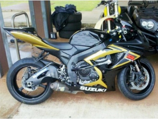 Carenados Moto Suzuki GSXR 600 / GSXR 750 2006-2007 - Oro Negro Brillante Rojo