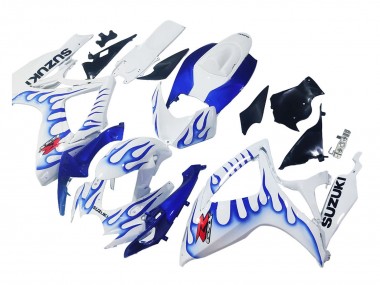 Carenados Moto Suzuki GSXR 600 / GSXR 750 2006-2007 - Blanco Azul Llama