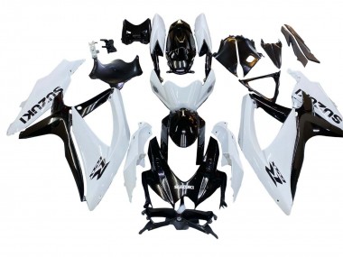 Carenado Moto Suzuki GSXR 600 / GSXR 750 2008-2010 - Blanco Negro