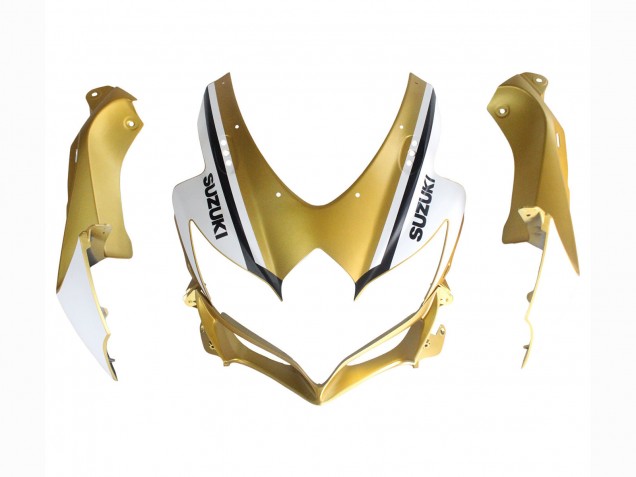 Carenados Moto Suzuki GSXR 600 / GSXR 750 2008-2010 - Negro Mate Blanco Oro