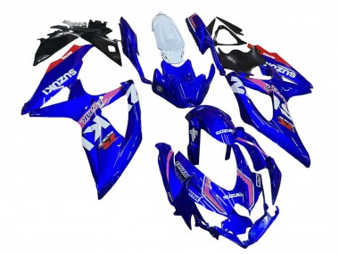 Carenados Moto Suzuki GSXR 600 / GSXR 750 2008-2010 - Blanco Azul Rosa Ecstar Motul