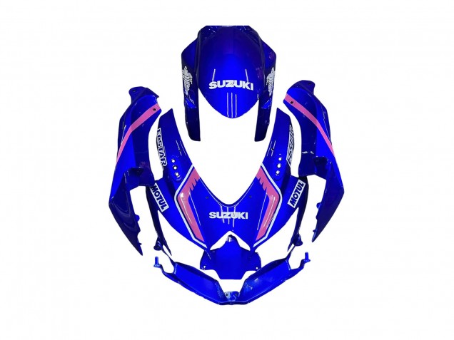 Carenados Moto Suzuki GSXR 600 / GSXR 750 2008-2010 - Blanco Azul Rosa Ecstar Motul