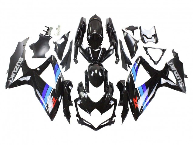 Carenados Moto Suzuki GSXR 600 / GSXR 750 2008-2010 - Negro Brillante Azul