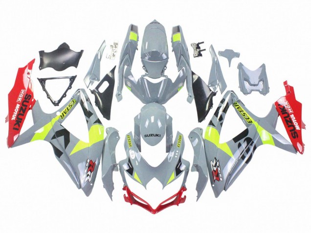 Carenados Moto Suzuki GSXR 600 / GSXR 750 2008-2010 - Gris Amarillo Rojo
